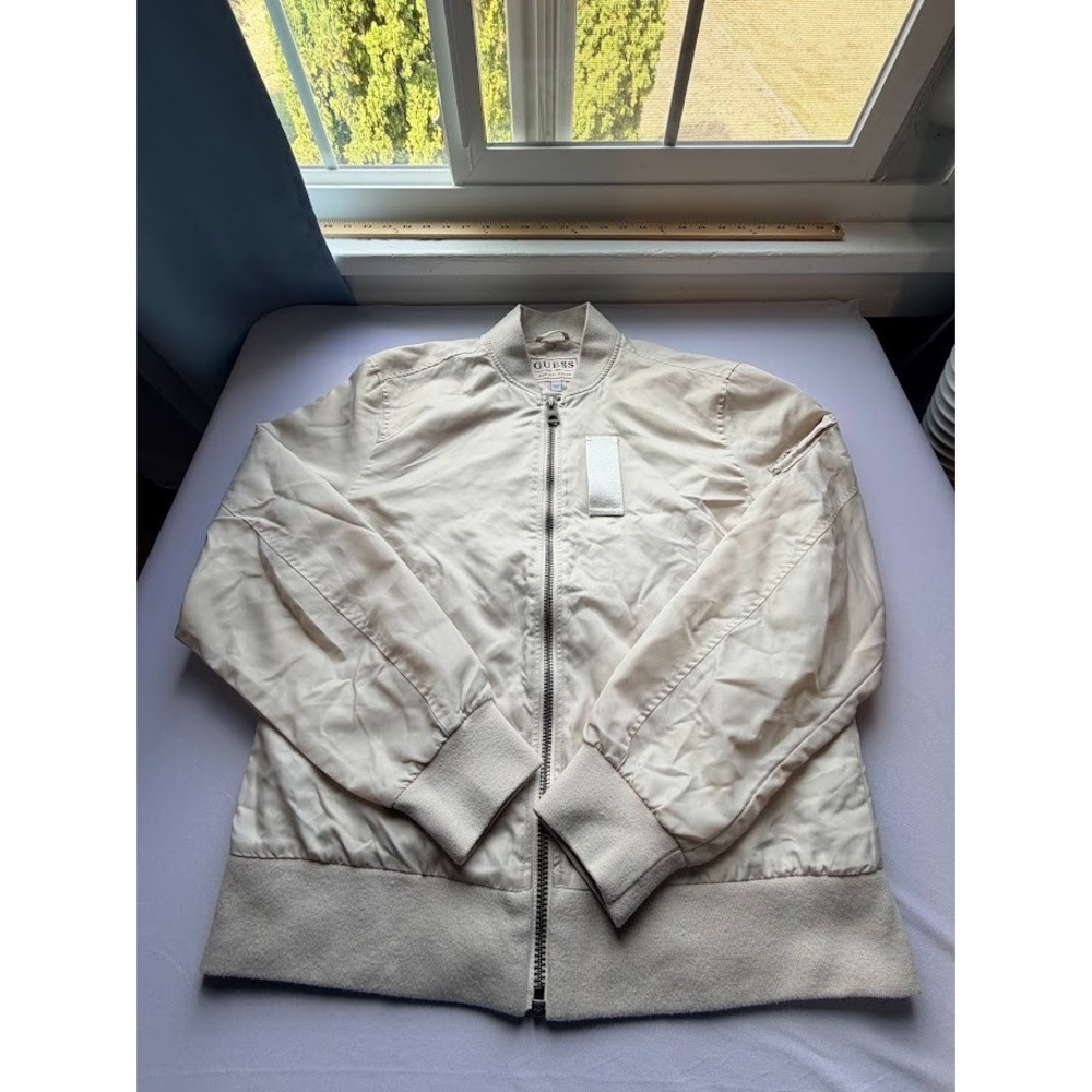 Classic Guess Men's Full Zip Bomber Jacket Size - Small